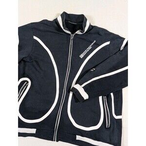 Marithe Francois Girbaud Vintage Mens Blue Track Jacket Full Zip Pockets XL Y2K